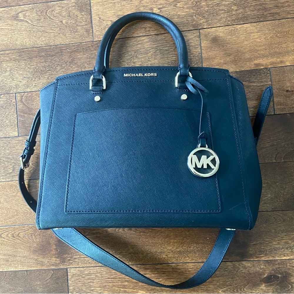 Michael Kors Black Saffiano Leather Bag